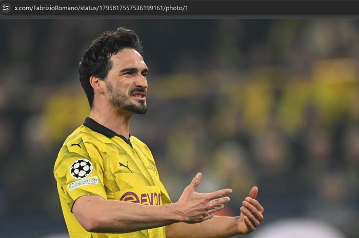 AC Milan dikabarkan tertarik untuk mengangkut bek veteran Borussia Dortmund, Mats Hummels.