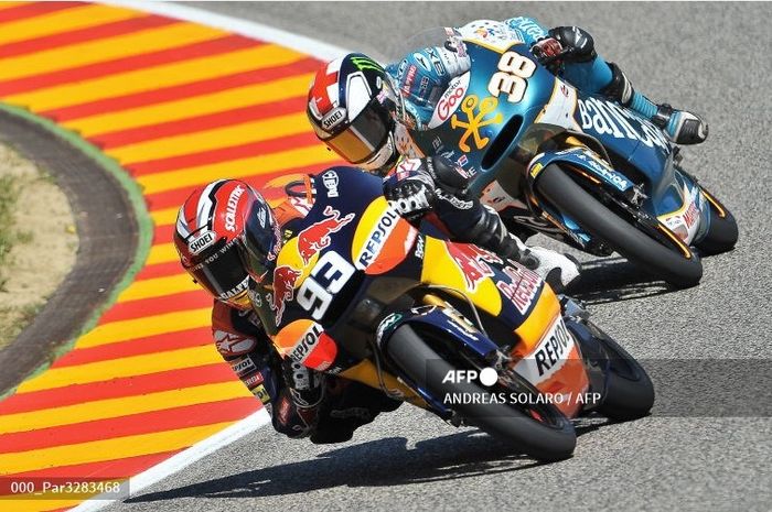 Marc Marquez memenangi balapan Grand Prix pertamanya saat masih berkompetisi di kelas 125cc, 6 Juni 2010 di Sirkuit Mugello.