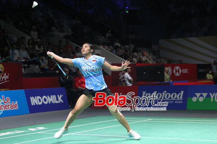 Tunggal Putri Indonesia Gregoria Mariska Tunjung memastikan diri lolos ke babak penyisihan Olimpiade Paris 2024