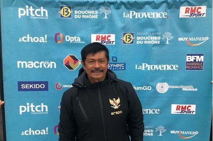 Pelatih timnas U-20 Indonesia, Indra Sjafri pasca laga lawan Italia di Toulon Cup 2024, Selasa (12/6/2024).