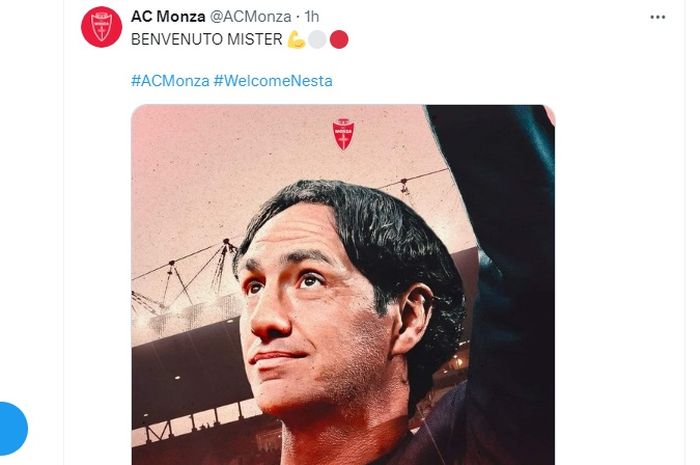 Akun media sosial Monza mengumumkan peresmian Alessandro Nesta sebagai pelatih baru pada musim 2024-2025. 