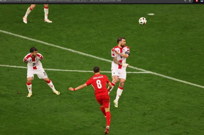 Arda Guler mencetak gol untuk Timnas Turki ke gawang Georgia dalam matchday 1 Grup F EURO 2024 di BVB Stadion Dortmund, Selasa (18/6/2024).