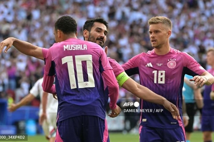 Timnas Jerman menjadi yang pertama lolos ke babak 16 besar Euro 2024 usai mengalahkan Hongaria pada matchday kedua Grup A.