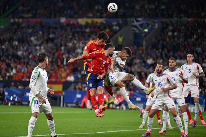 Duel antara Spanyol dan Italia tersaji dalam matchday 2 Grup B EURO 2024 di Stadion AufSchalke Arena, Kamis (20/6/2024).