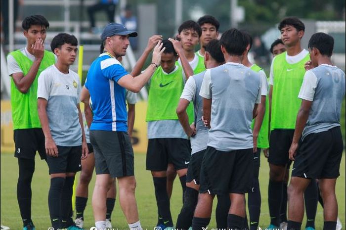 Skuad Timnas U-16 Malaysia.