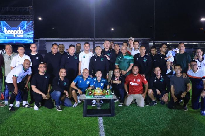 Beberapa mantan pemain timnas Indonesia hadir dalam launching Soccer Chief di Pesanggrahan, Jakarta Selatan