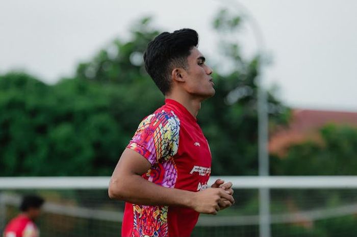 Pemain Persis Solo, Ramadhan Sananta melakukan latihan perdana jelang musim 2024-2025 pada Minggu (30/6/2024) sore di Stadion Mini, Surakarta.