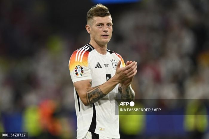 Gelandang Timnas Jerman, Toni Kroos, akan menghadapi Spanyol di babak perempat final EURO 2024, Jumat (5/7/2024) di Stuttgart.