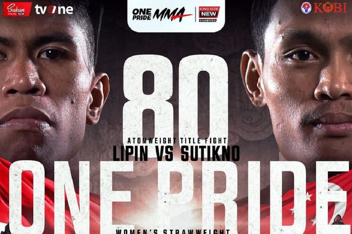 One Pride MMA 80 pada 13 Juli 2024 di Semarang akan menggelar laga perebutan sabuk kelas atom antara juara bertahan Lipin Sitorus melawan Sutikno.