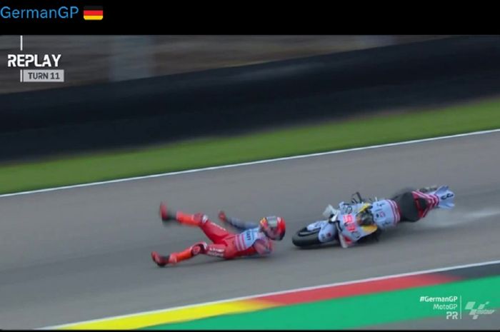 Tikungan yang membuat Marc Marquez terjatuh di MotoGP Jerman 2024 turut dikomentari Francesco Bagnaia.