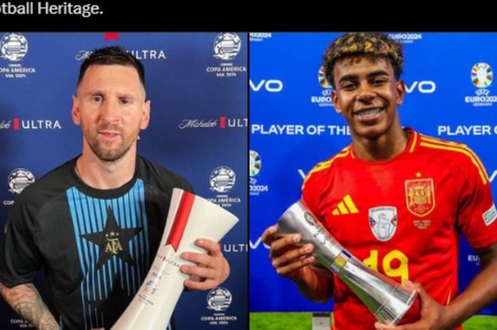 Lionel Messi dan Lamine Yamal bisa saling berhadapan di 2025 dalam laga Finalissima jika keduanya sama-sama berhasil menjadi juara Copa America 2024 dan Euro 2024.