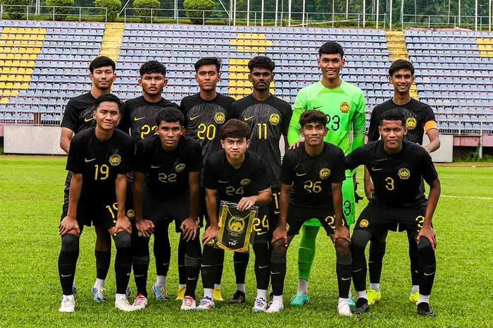 Skuad Timnas U-19 Malaysia.