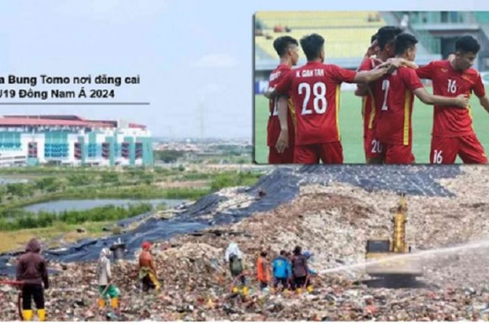 Media Vietnam, Soha.vn, mewartakan kondisi Stadion GBT Surabaya yang bau sampah jelang ASEAN Cup U-19 2024.