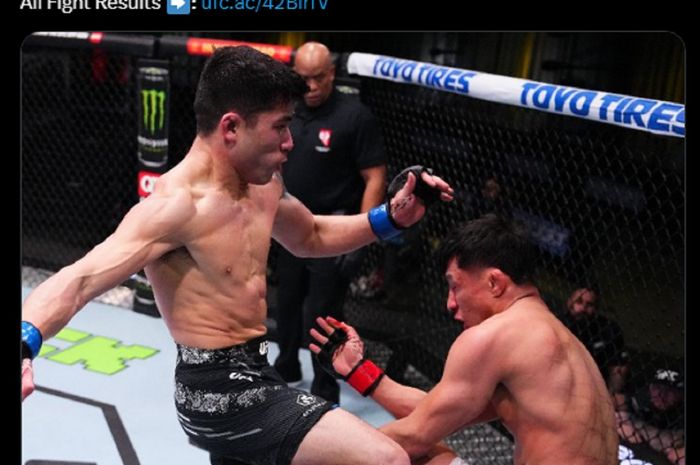 Hyder Amil (kiri) yang miliki rekor tak terkalahkan waspadai Si Macan Korea Selatan, Lee Jeong yeong di UFC Vegas 94.