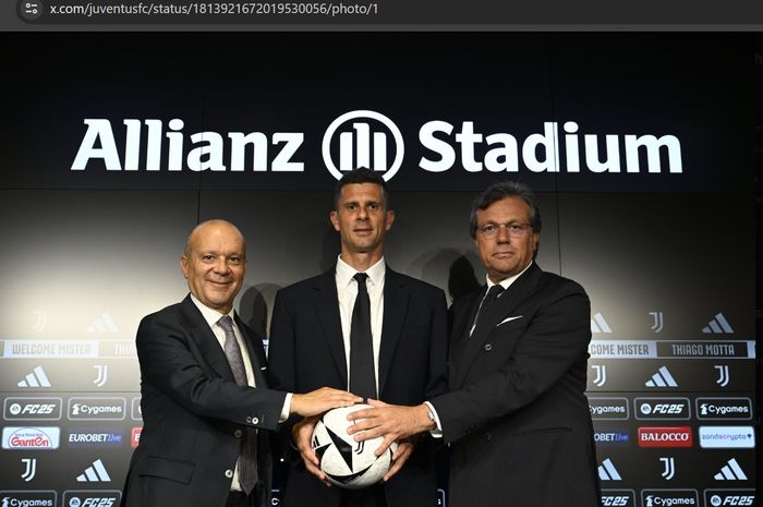 Thiago Motta resmi diperkenalkan oleh Juventus sebagai pelatih baru.