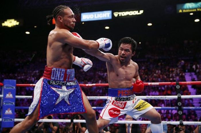 Manny Pacquiao menjadi juara dunia tinju kelas welter paling tua sepanjang sejarah setelah mengalahkan Keith Thurman pada 20 Juli 2019 di Las Vegas.