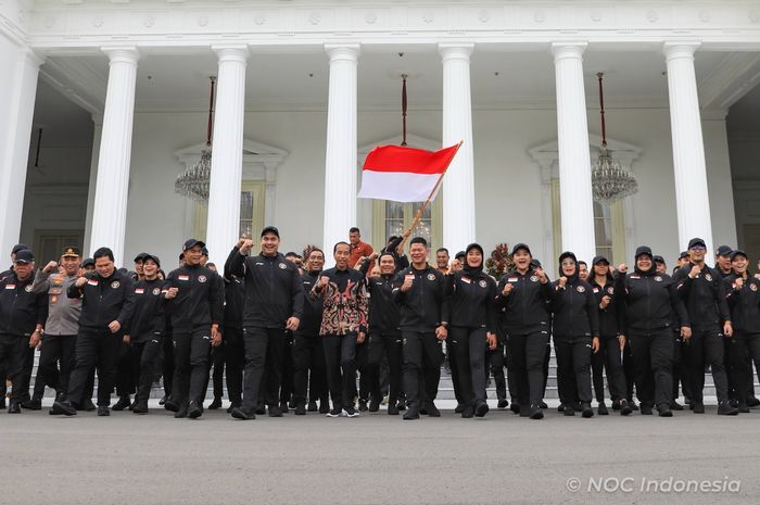 kontingen Indonesia sendiri secara resmi dilepas oleh Presiden Joko Widodo di halaman Istana Merdeka, Jakarta, Rabu (10/7/2024) lalu.