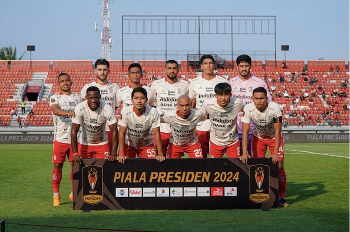 Skuad Bali United di Piala Presiden 2024