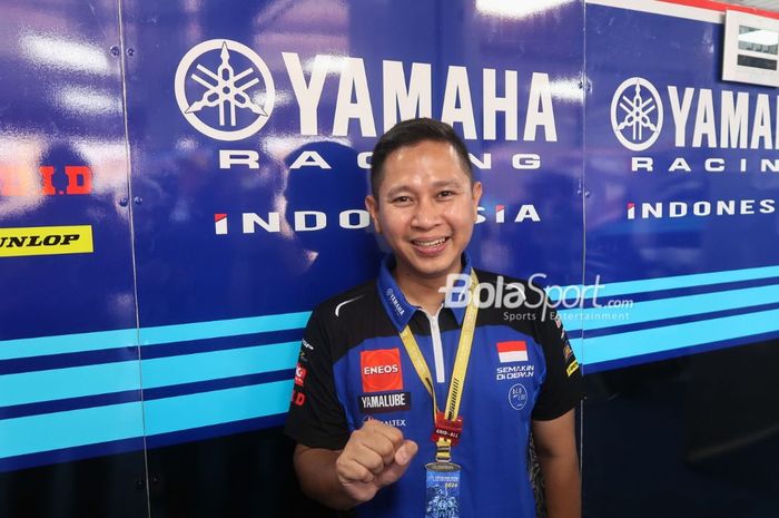 Manajer Yamaha Racing Indonesia, Wahyu Rusmayadi semringah dengan hasil yang didapatkan timnya pada ARRC 2024 Mandalika.