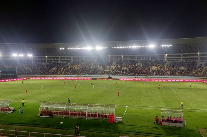 Persija vs Borneo FC di semifinal Piala Presiden 2024, Stadion Manahan, Solo, Selasa (30/7/2024).