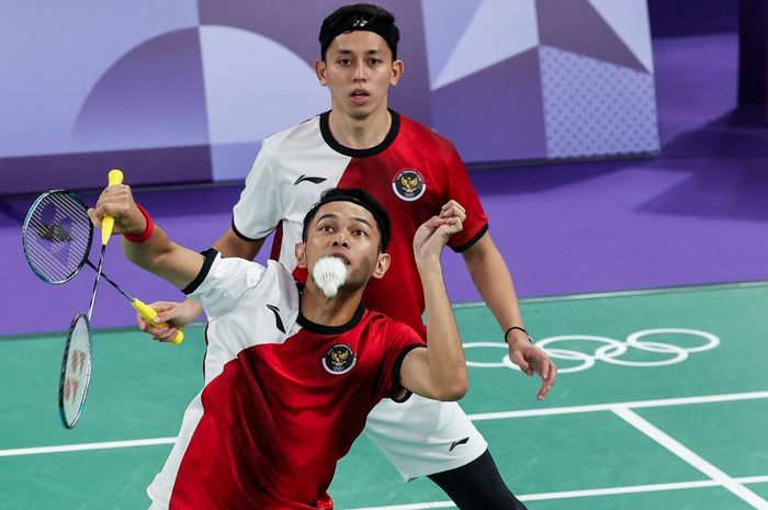 Ganda putra Indonesia, Fajar Alfian/Muhammad Rian Ardianto, resmi tersisih dari ajang Olimpiade Paris 2024, Jumat (1/8/2024)