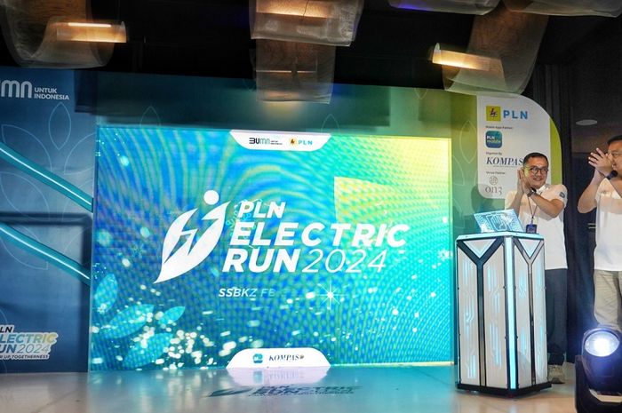 Jumpa pers PLN Electric Run 2024 pada Kamis (1/8/2024) di Senayan, Jakarta.