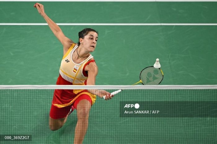 Asa Carolina Marin untuk menyabet medali emas Olimpiade Paris 2024 terpaksa berhenti karena cedera.