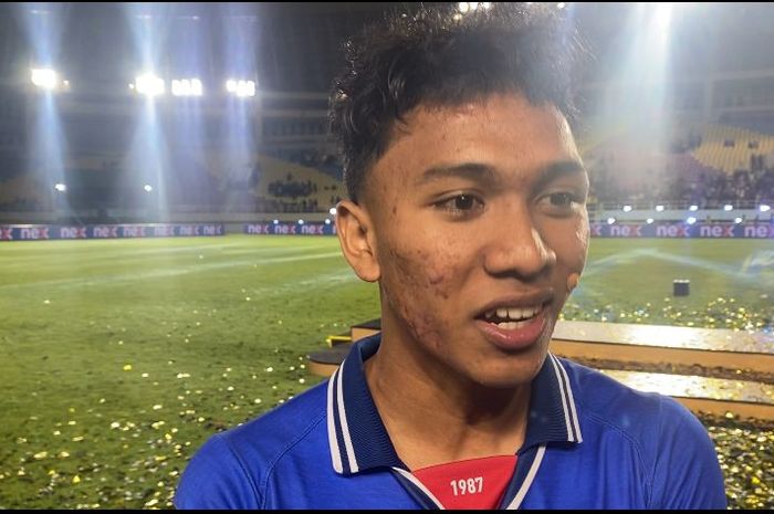 Pemain Arema FC, Arkhan Fikri, menjadi pemain muda terbaik di Piala Presiden 2024