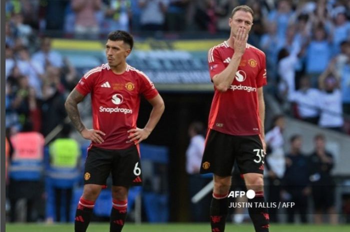 Manchester United kalah dari Manchester City pada Community Shield 2024.