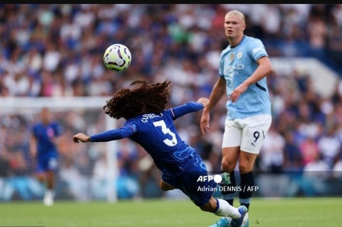 Penyerang Manchester City, Erling Haaland, memberikan balasan menohok untuk Marc Cucurella.