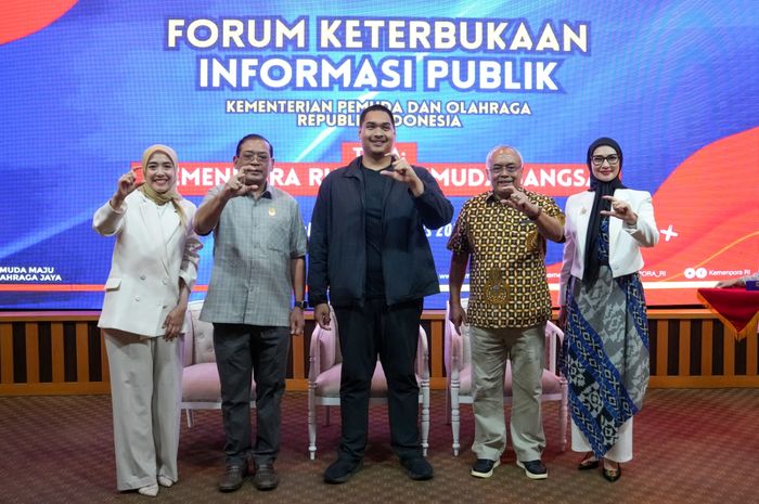 Forum Keterbukaan Informasi Publik yang dibuka langsung oleh Menteri Pemuda dan Olahraga Dito Ariotedjo, pada Kamis (22/8/2024).