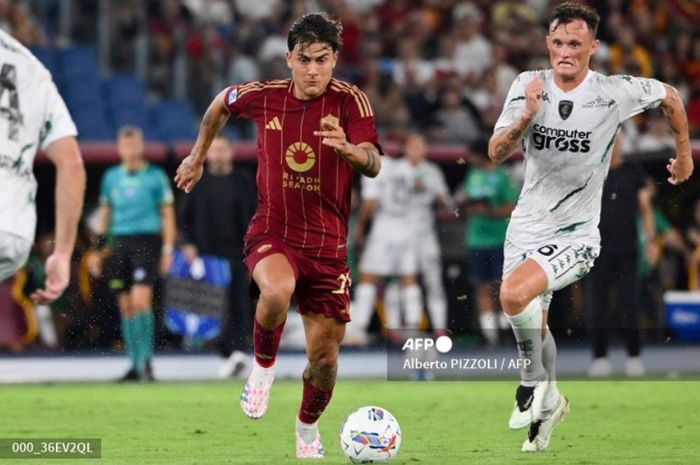 Setelah menolak pindah ke Liga Arab Saudi, Paulo Dybala tampil memperkuat AS Roma dalam laga melawan Empoli di Liga Italia, Minggu (25/8/2024) di Stadion Olimpico, Roma.