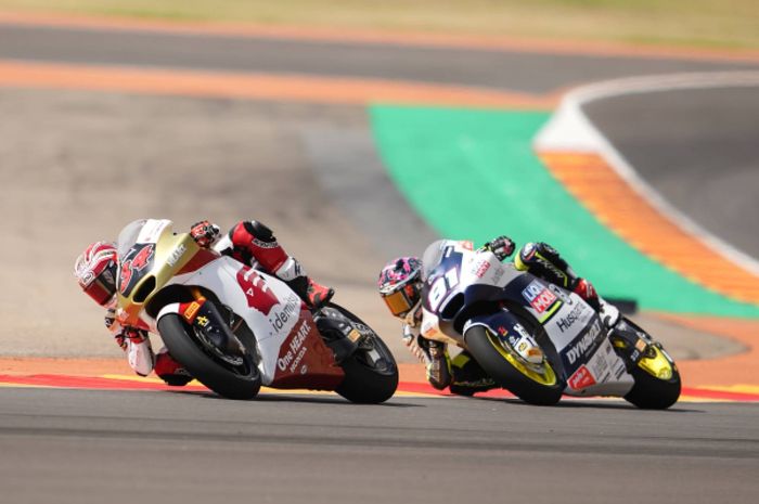 Pembalap Indonesia, Mario Aji semringah usai gelaran Moto2 Aragon 2024.