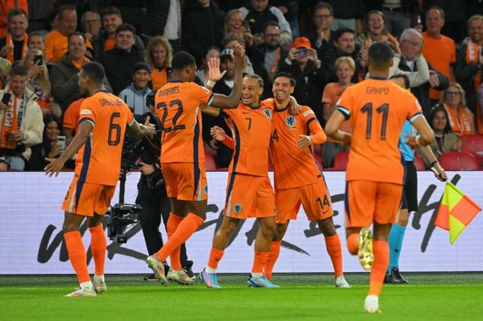 Tijjani Reijnders mencetak gol untuk Belanda ke gawang Jerman pada lanjutan UEFA Nations League.