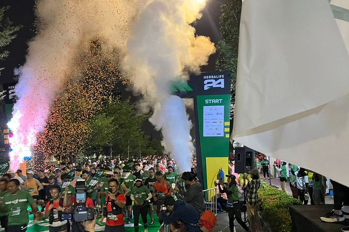 Herbalife Run 2024 yang diselenggarakan Indonesia Convention Exhibition (ICE), BSD City, Tangerang. 