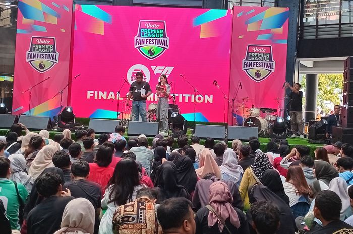 Acara Vidio Premier League Fan Festival 2024 di Citos, Jakarta.