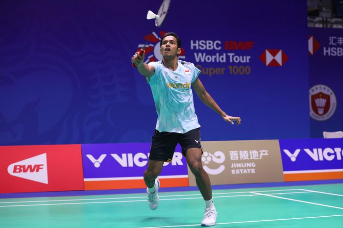 Aksi tunggal putra Indonesia, Chico Aura Dwi Wardoyo, pada babak pertama China Open 2024