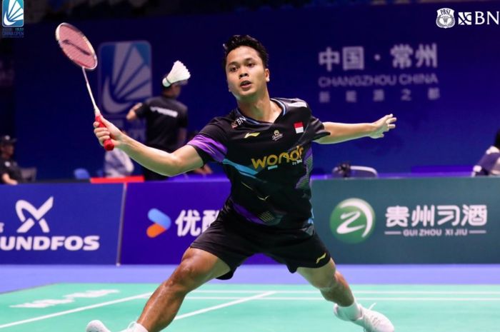 Anthony Sinisuka Ginting menjadi salah satu unggulan yang tumbang pada babak pertama Arctic Open 2024