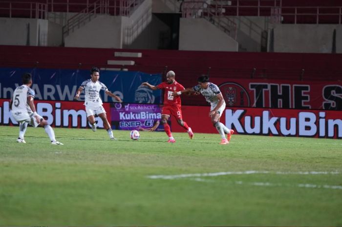 Laga Malut United Vs Bali United dalam laga pekan ke-6 Liga 1 2024-2025 di Stadion Sultan Agung, Bantul, Sabtu (21/9/2024).