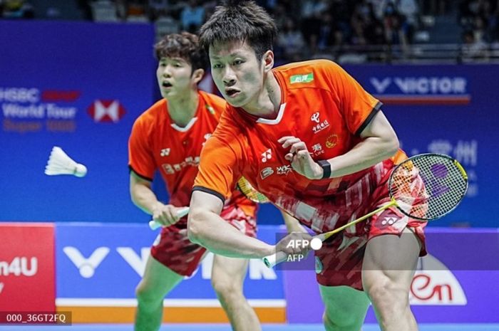 Ganda putra Ren Xiangyu/He Jiting menjadi salah satu wakil tuan rumah di babak final turnamen bulu tangkis China Open 2024, Minggu (22/9/2024) di Changzou.