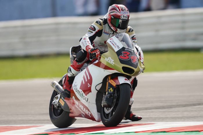 Mario Aji berakhir start dari posisi ini di kualifikasi Moto2 Jepang 2024