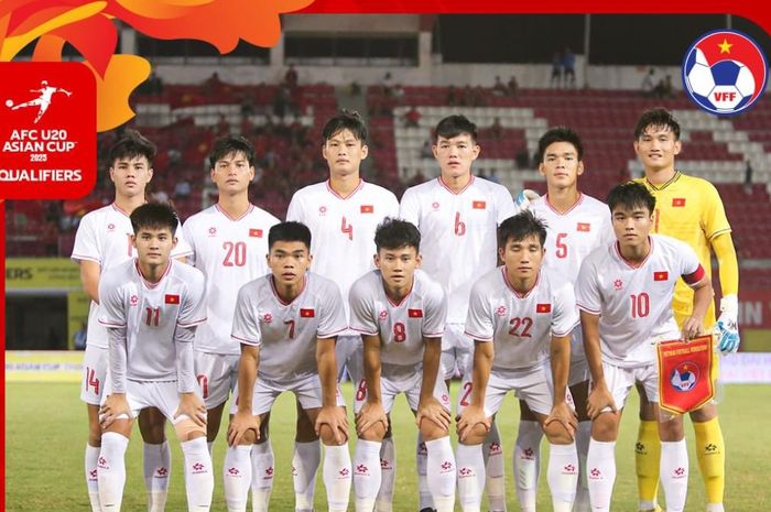 Skuad Timnas U-20 Vietnam tampil di ajang Kualifikasi Piala Asia U-20 2025