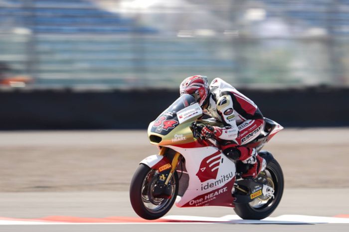 Mario Aji finis ke-19 pada balapan Moto2 Indonesia 2024 di mana posisi pertama jadi milik Aron Canet.
