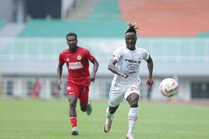 Suasana pertandingan Semen Padang vs Persis pada laga pekan ketujuh Liga 1 2024-2025 di Stadion Pakansari, Bogor, Minggu (29/9/2024).