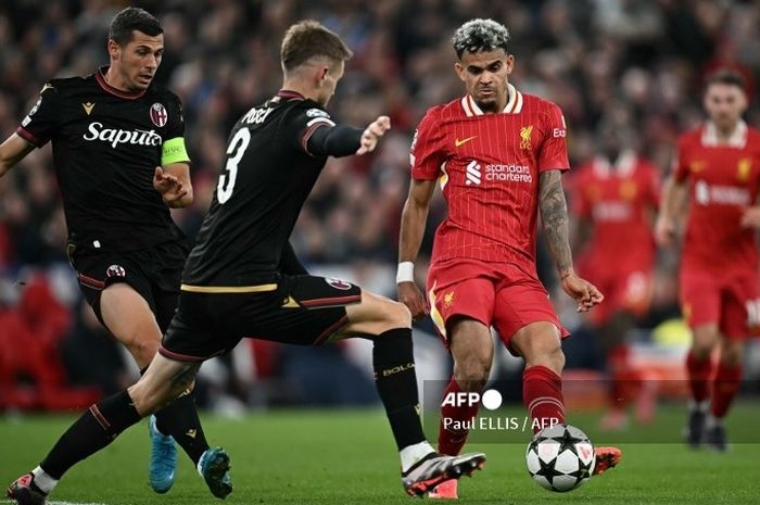 Liverpool berhasil meraih kemenangan 2-0 atas Bologna pada matchday kedua Liga Champions 2024-2025.