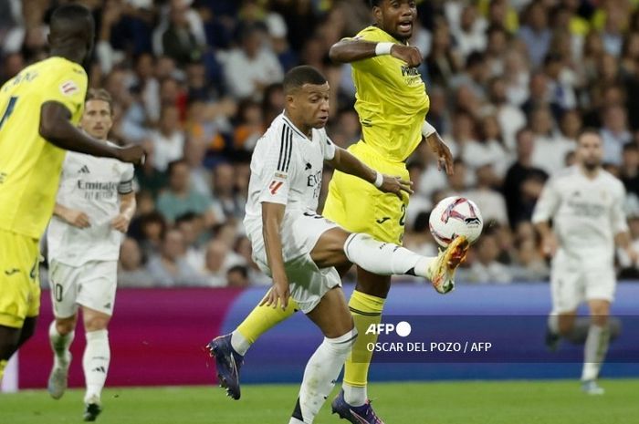 Kylian Mbappe bermain untuk Real Madrid melawan Villarreal di Liga Spanyol pada Sabtu (5/10/2024) padahal tidak dipanggil Timnas Prancis karena alasan cedera.