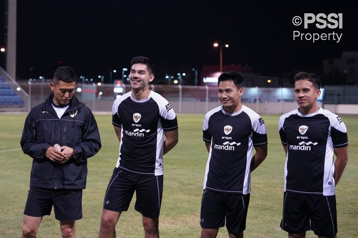 Timnas Indonesia menjalani sesi latihan di Bahrain