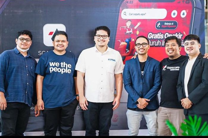 Ketua Federasi Futsal Indonesia, Michael Victor Sianipar, menghadiri sebuah acara bersama Topscore