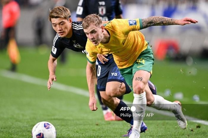 Timnas Jepang berhadapan dengan Timnas Australia dalam laga lanjutan Grup C putaran tiga Kualifikasi Piala Dunia 2026 zona Asia.