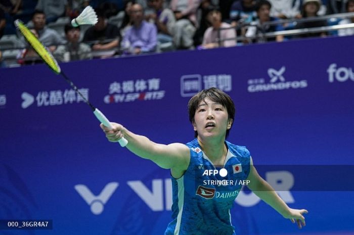 Tunggal putri unggulan Jepang, Akane Yamaguchi saat beraksi pada China Open 2024 di Chian, 20 September 2024.